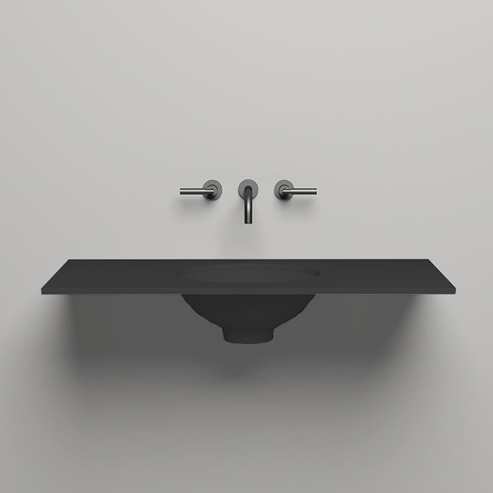 Salini Столешница 100х50х1.5 cм, из материалов S-Stone, цвет: RAL 9011