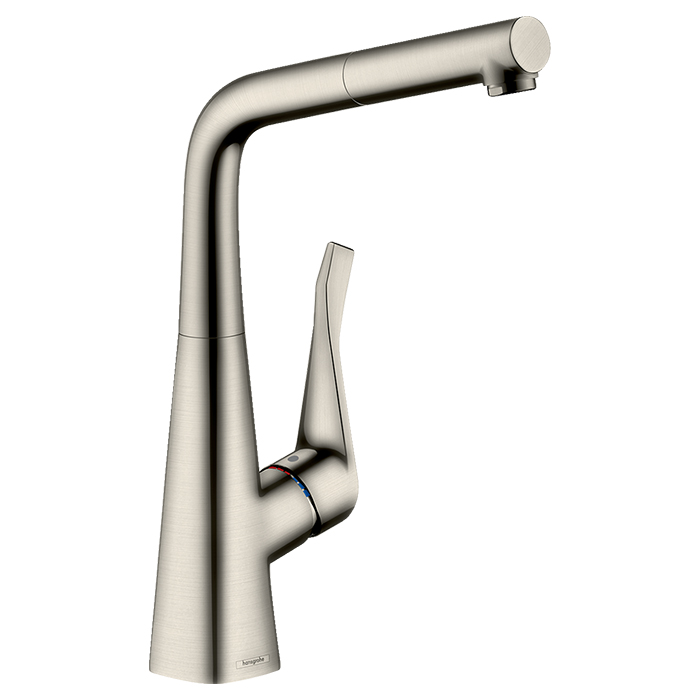 Hansgrohe Metris Смеситель для кухни, 1 отв., sBox, цвет: сталь