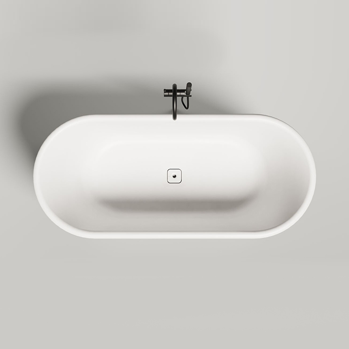Salini Perla Plus Ванна отдельностоящая 170x80см, материал S-Sense, цвет: белый глянцевый
