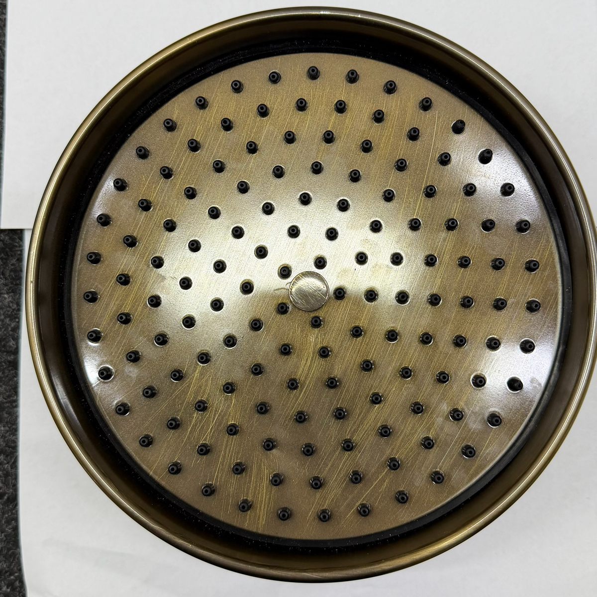 Devon&Devon Душевая стойка с термостатическим смесителем, верхний душ 20см, ручной душ, цвет: бронза