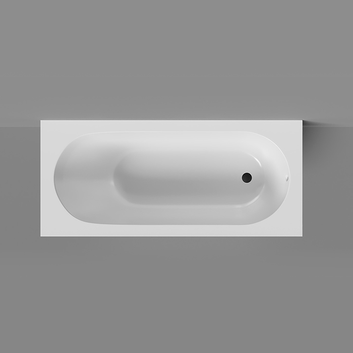 Salini Lofo Ванна 168.8х74.2х59см., встраиваемая, Solid Surface, без слив-перелива, с ножками, цвет: белый матовый