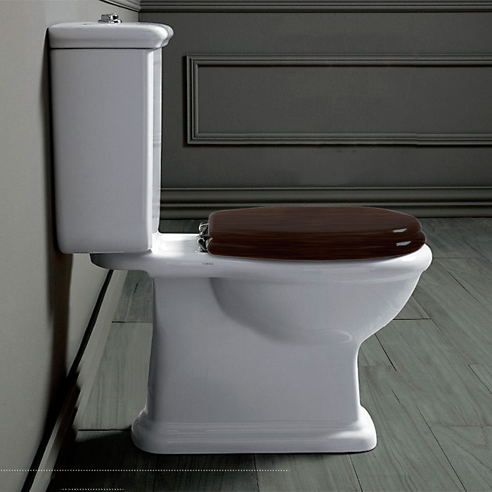 SIMAS Lante Унитаз моноблок 70.5х36.5см, с вертикальным сливом с бачком с кнопкой смыва, фурнитура хром, цвет: белый