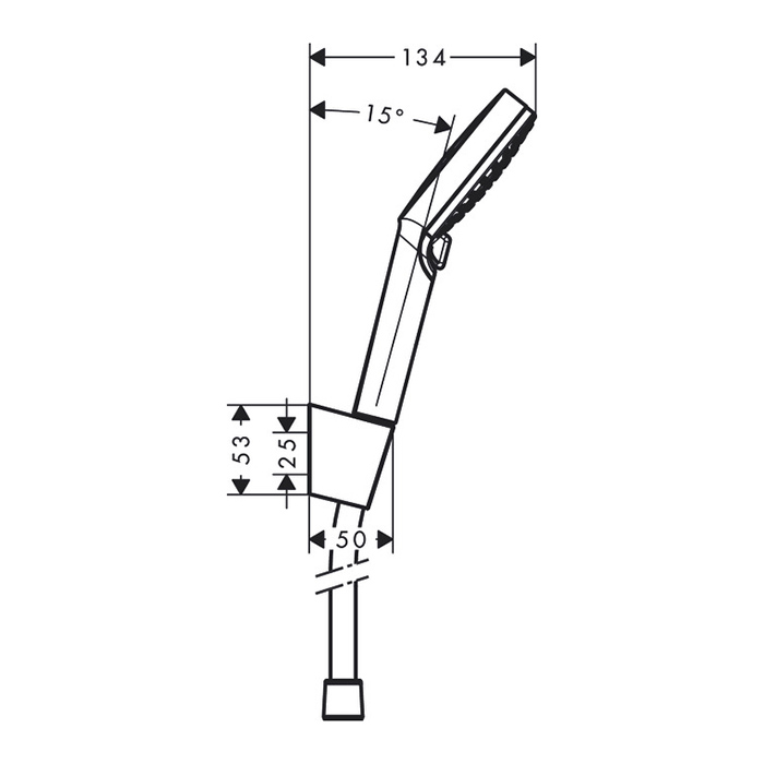 Hansgrohe Crometta Vario Porter Ручной душ, 10см, цвет: хром/белый