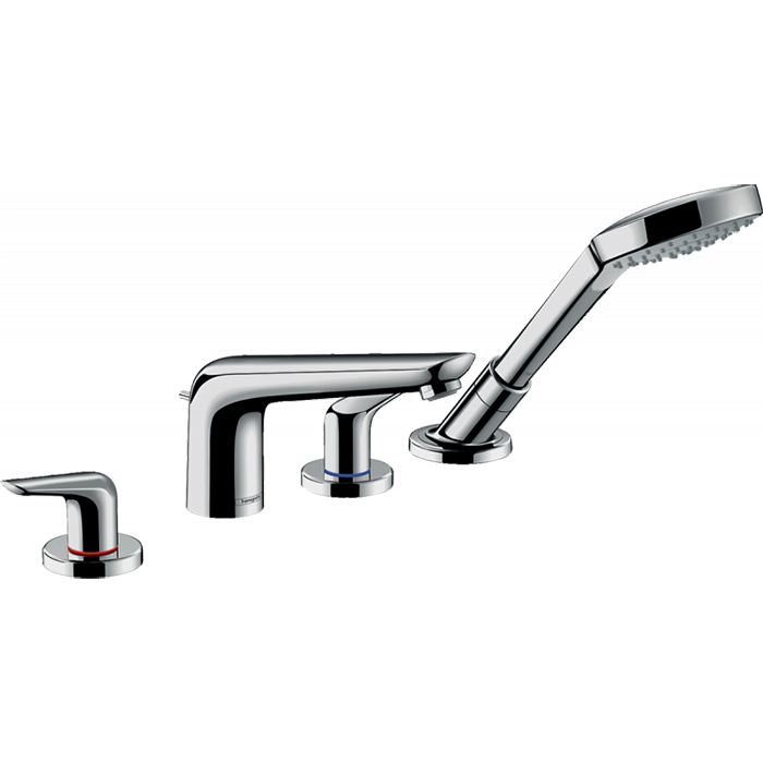 Hansgrohe Novus Смеситель на борт ванны, на 4 отв., цвет: хром