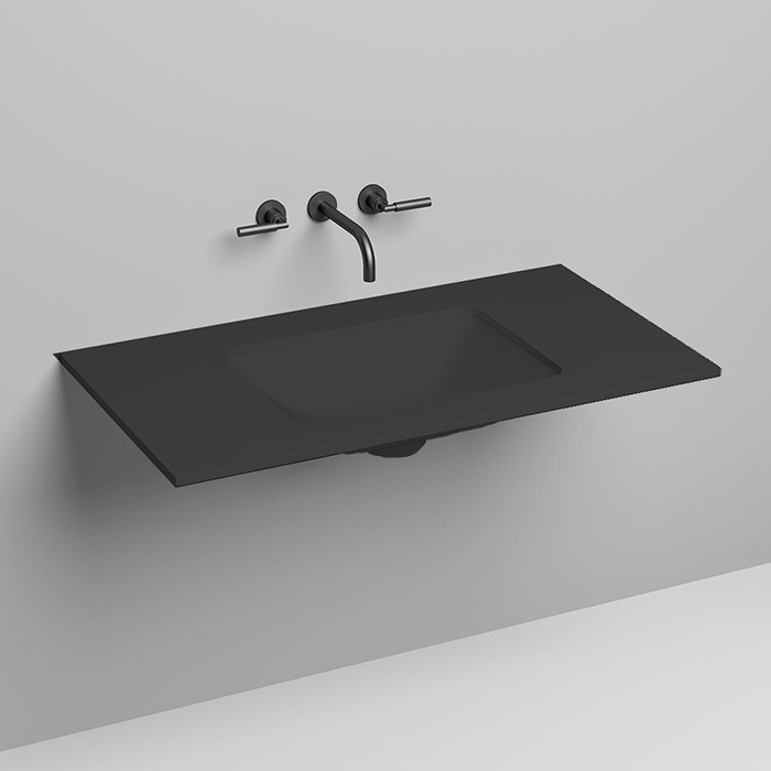 Salini Столешница 100х50х1.5 cм, из материалов S-Stone, цвет: RAL 9011