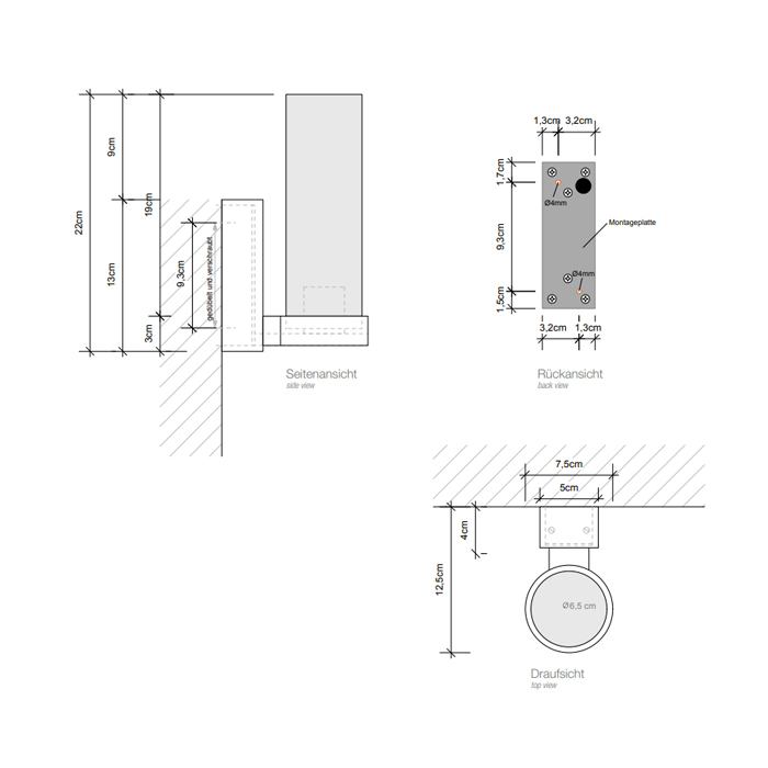 Decor Walther Metro 22 Светильник настенный 7.5x12.5x22см, 1x G24-Q3 26W, цвет: хром