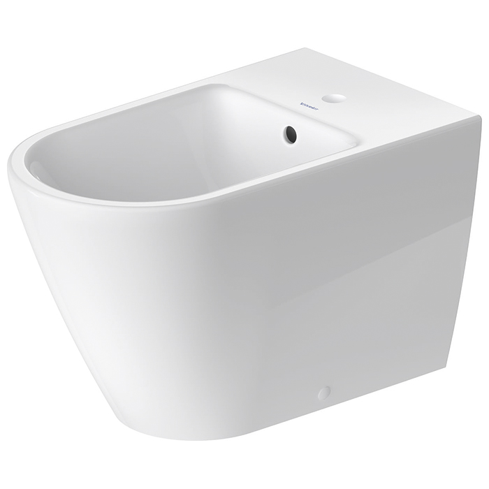 Duravit D-Neo Биде напольное 37x65х40 см, с переливом, с 1 отв., WonderGliss, цвет: белый