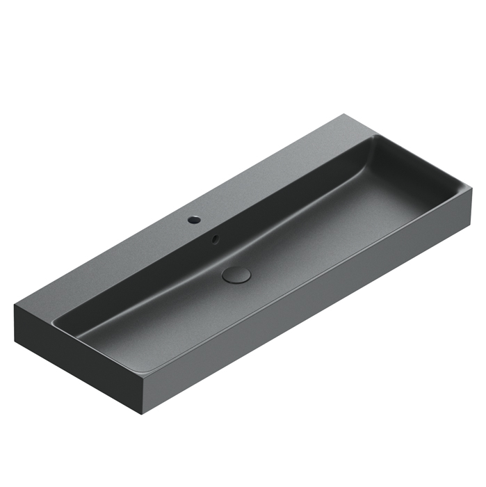 Catalano Premium Раковина 120x47см, с 1 отв., цвет: черный матовый