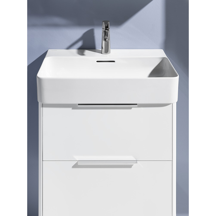 Laufen Base База с раковиной, 58.5х39х53см, с 2 ящиками, подвесная, покрытие LLC, цвет: белый глянцевый