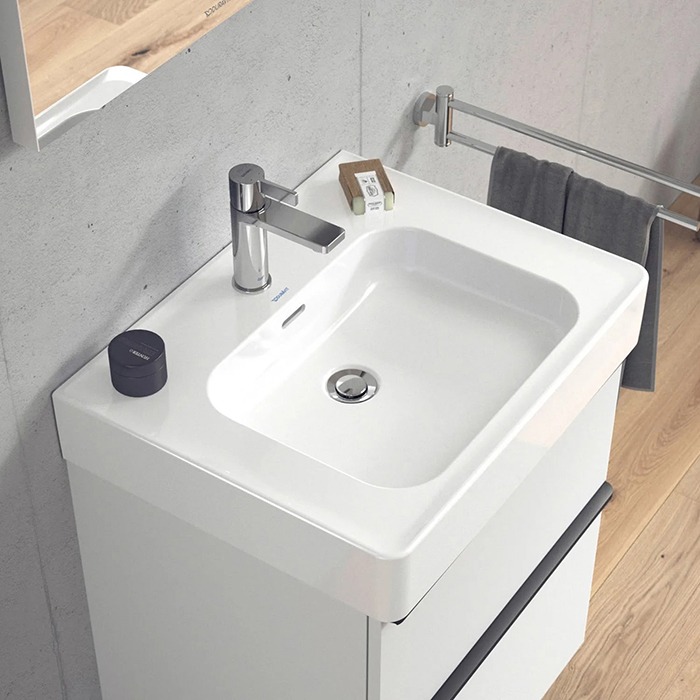 Duravit Soleil by Starck Раковина 60х48х14.5см., подвесная/накладная, 1 отв., с переливом, WonderGliss, цвет: белый