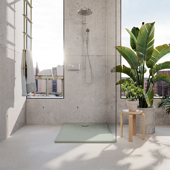 BetteUltra Space Поддон ультратонкий 100x80см, цвет: Salvia