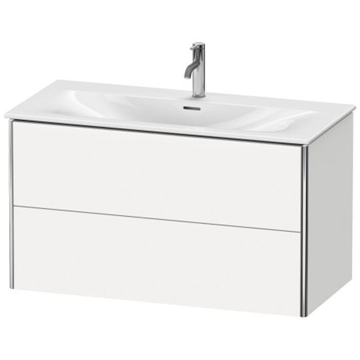 Duravit XSquare База подвесная 101x47.8x56см с раковиной, 2 яшика, цвет: глянцевый белый