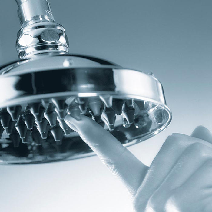 Bossini Retro Душевая стойка с верхним душем Ø23см., ручным душем и шлангом 150см., цвет: хром