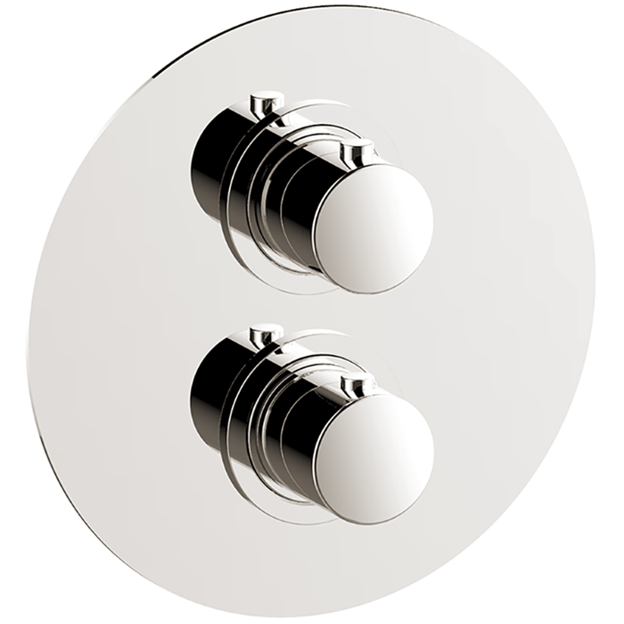CISAL Slim Термостатический смеситель с переключателем на 2 положения, цвет: никель полированный
