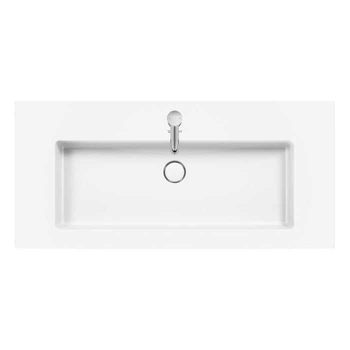Duravit White Tulip Раковина накладная 105х49см, с переливом, без отв., цвет: белый