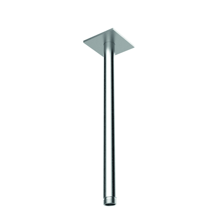 Almar 316 Stainless Steel Кронштейн для верхнего душа, потолочный, 30 см с квадратным отражателем, цвет: нержавеющая сталь брашированная AISI 316