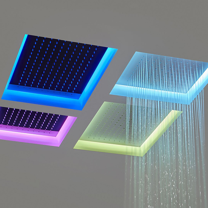 Antonio Lupi Meteo  Встраиваемый верхний душ  52x35x11см, с LED подсветкой, цвет: белый
