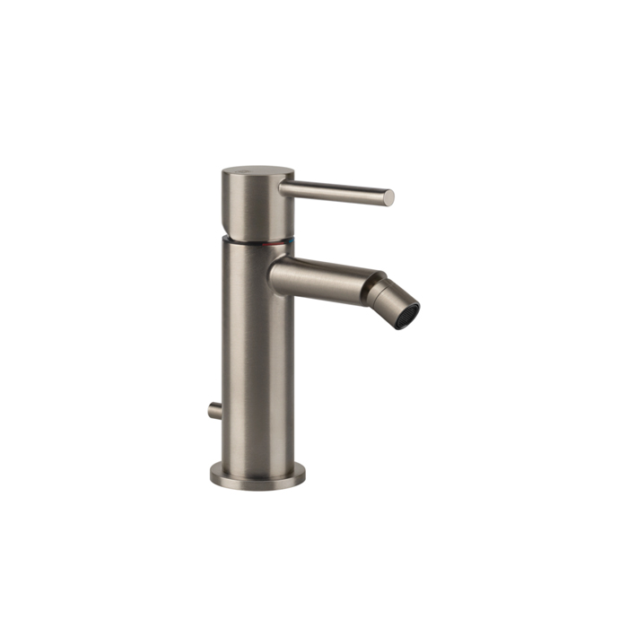 Gessi Emporio Via tortona Смеситель для биде, на 1 отв, с донным клапаном, цвет: Finox Brushed Nickel