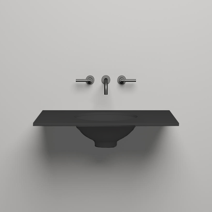 Salini Столешница 80х50х1.5 cм, из материалов S-Stone, цвет: RAL 9011