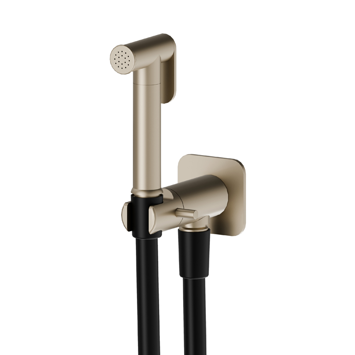Newform Shut Off Гидроершик с многофункциональной струей, цвет: gold satin