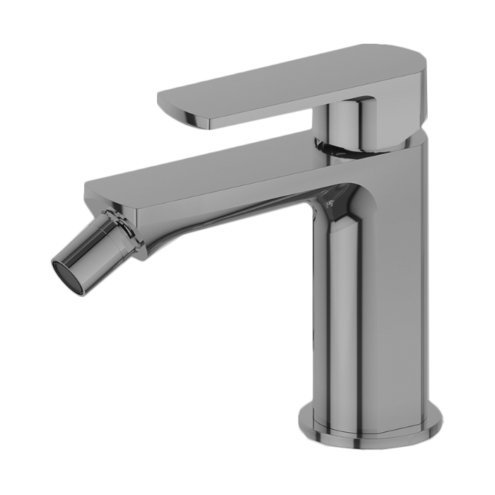 Newform Haka Смеситель для биде, 1 отв., без донного клапана, цвет: PVD brushed stainless steel