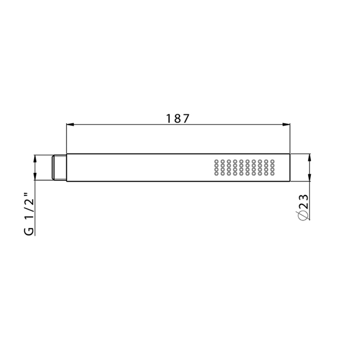 Cisal Cherie Ручной душ, цвет: черный матовый