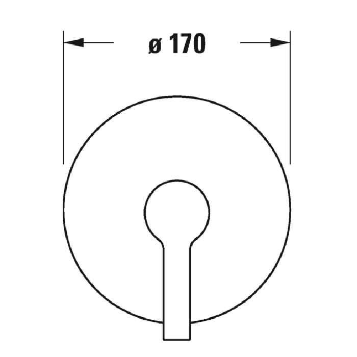 Duravit B.2 Смеситель для душа, встраиваемый, цвет: хром