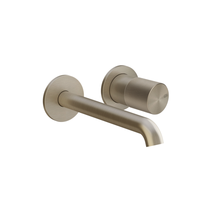 Gessi Habito Diamantato Смеситель для раковины, настенный, цвет: Finox Brushed Nickel