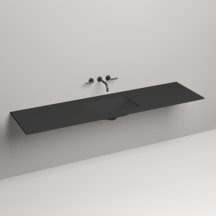 Salini Столешница 200х50х1.5 cм, из материалв S-Stone, цвет: RAL 9011