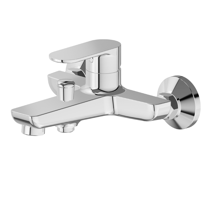 Newform Extro Смеситель для ванны, с авто переключателем, цвет: хром