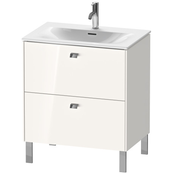 Duravit Brioso База напольная 72x47.9x68.5см с раковиной, 2 ящика, цвет: глянцевый белый