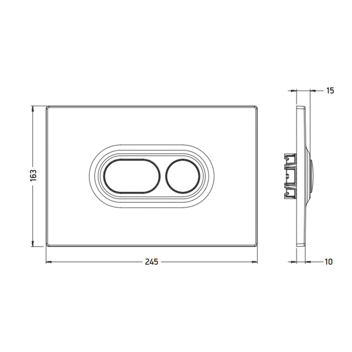 Artceram Atelier Клавиша смыва, цвет: белый