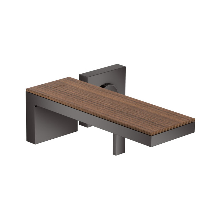 Axor MyEdition Смеситель для раковины, настенный, на 2 отв, излив 245мм., внешняя часть, цвет: черный/черный орех