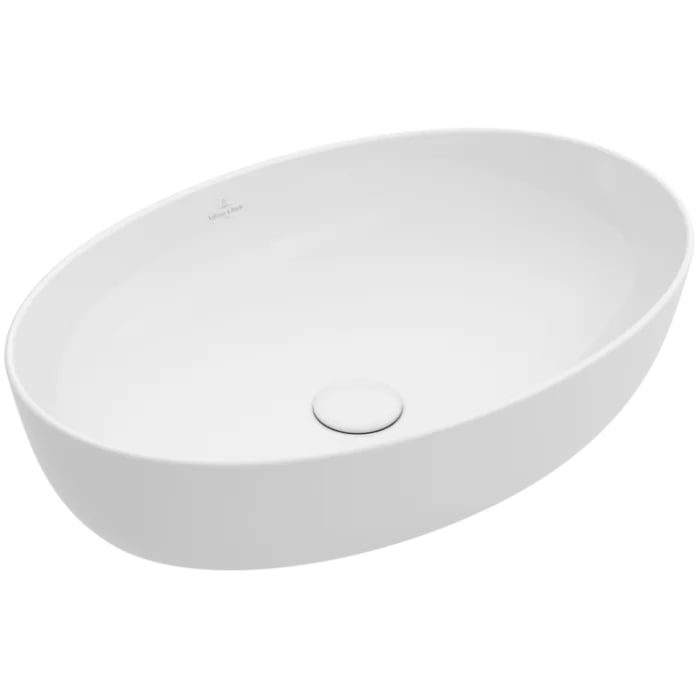 Villeroy&Boch Artis Раковина 61х42х12.5см., накладная, без отв., без перелива, TitanCeram, цвет: альпийский белый