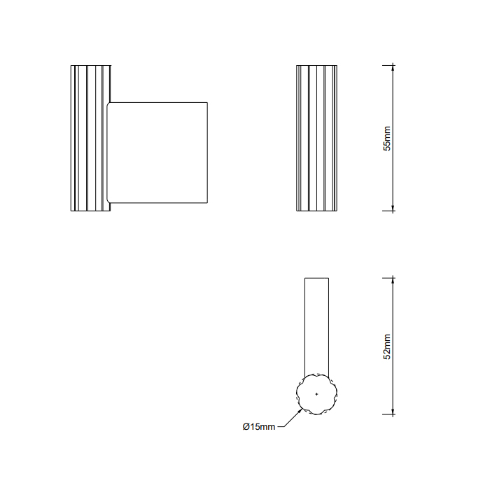 Decor Walther OF.LINE HAK Крючок одинарный, цвет: Mocca