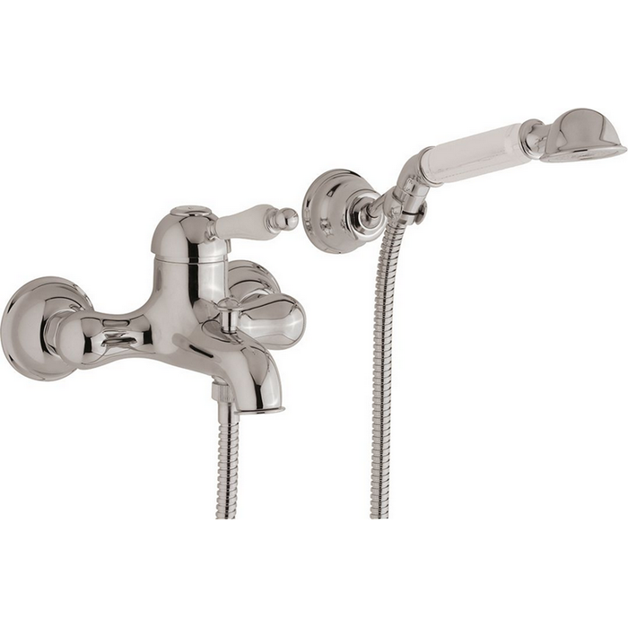 CISAL Arcana Empress Смеситель настенный для ванны/душа с ручной лейкой,держателем и шлангом, цвет: хром 