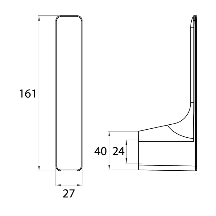 Emco Art Запасной держатель т/б, вертикальный, подвесной, цвет: хром