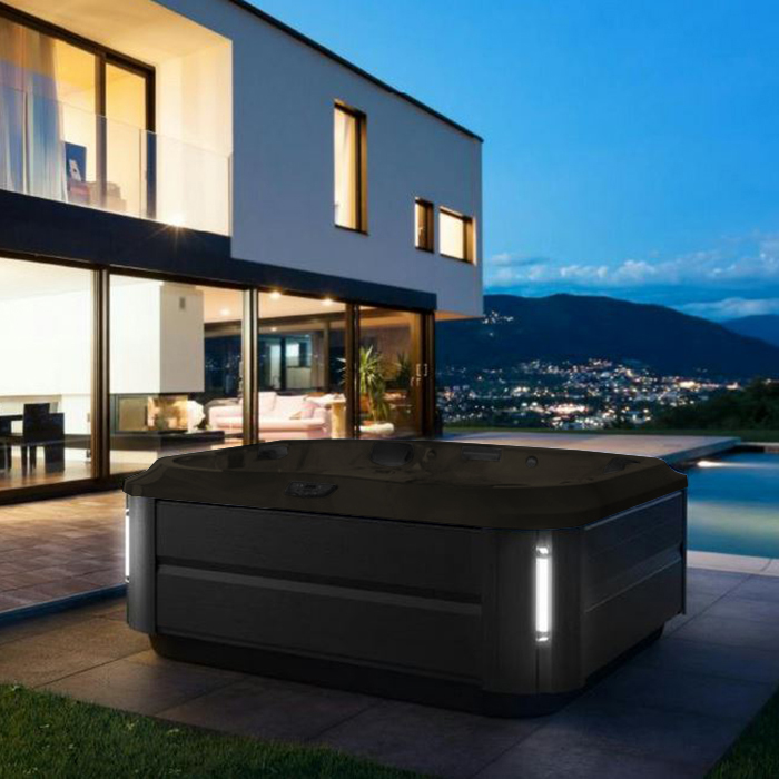 Jacuzzi J355 Минибассейн 214х214х94см, отдельноJacuzzi J355 Минибассейн 214х214х94см, отдельностоящий, панель Smoked Ebony, цвет акрила Midhight