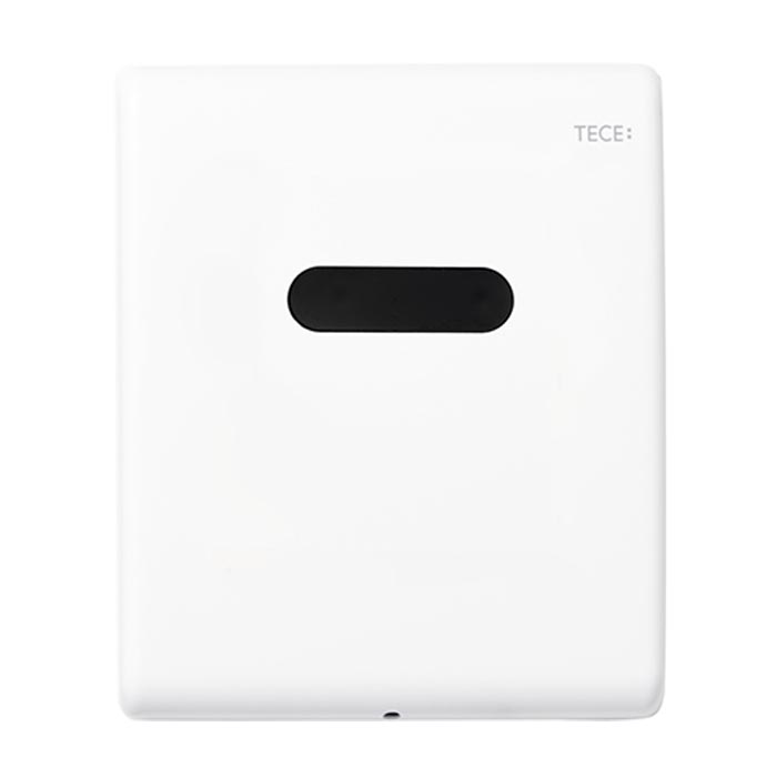 TECEplanus Urinal панель смыва с инфракрасным датчиком для писсуара, 6V батарея, белый матовый 