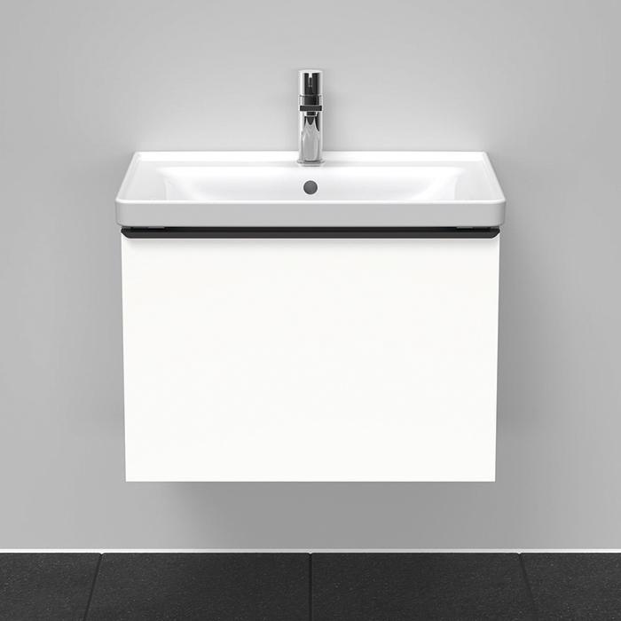 Duravit D-Neo Тумба с раковиной 63.4x45.2хh44см., с 1 ящиком, подвесная, цвет: белый матовый