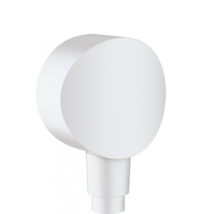 Hansgrohe FixFit Шланговое подсоединение S с клапаном обратного тока, цвет: белый матовый