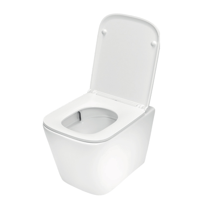 TECEspring Base Комплект: унитаз модель S, инсталяция, панель смыва LT с круглыми кнопками, цвет: белый / хром глянцевый