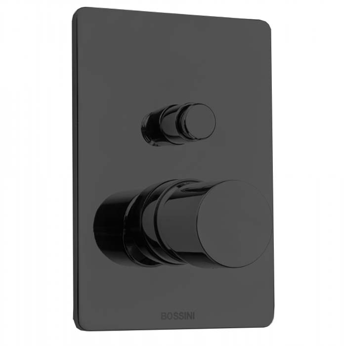 Bossini Oki Смеситель для душа, встраиваемый, 2 выхода, цвет: черный матовый