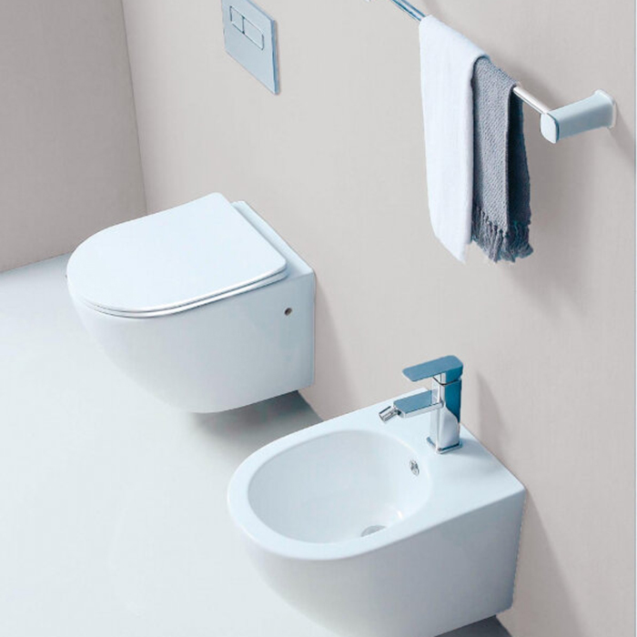 Duravit ME by Starck Унитаз подвесной 57х37 см, безободковый, HygieneGlaze, цвет: белый матовый