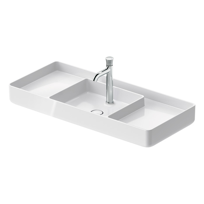 Duravit Bento Starck Box Раковина накладная 104х46см, с 1 отв., HygieneGlaze, цвет: белый глянцевый