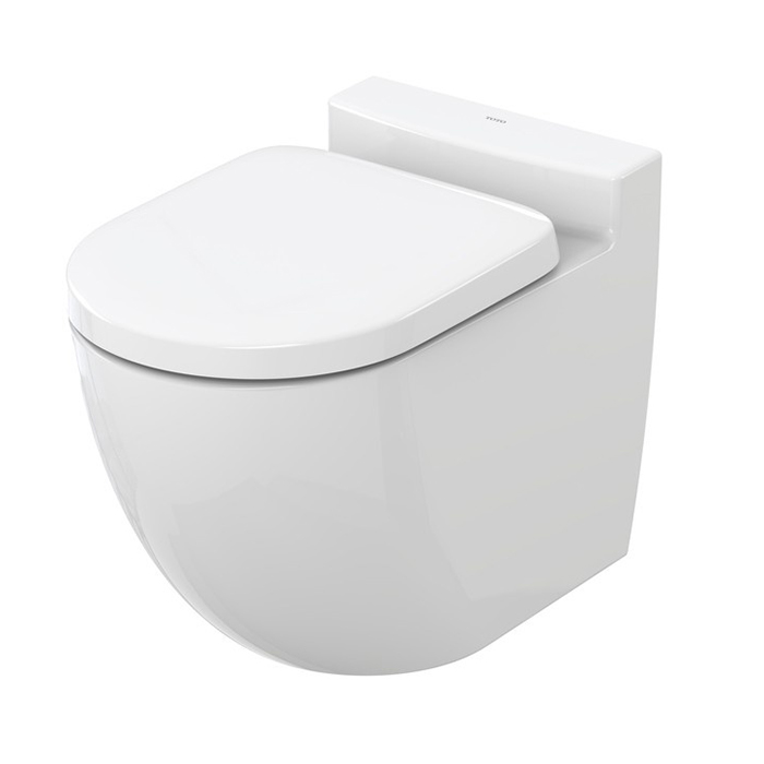 TOTO NC Унитаз приставной 38x63см, безободковый, Tornado Flush, CeFiONtect, цвет: белый