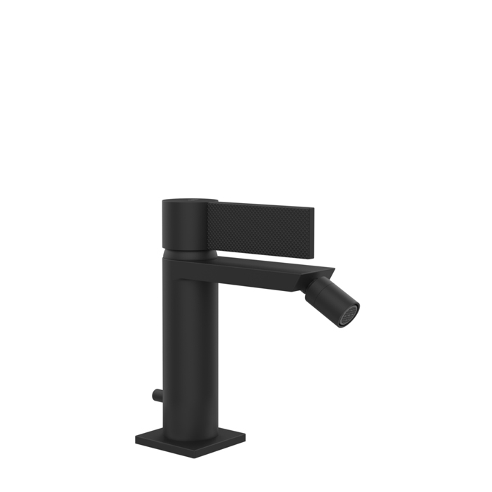 Gessi Inverso Diamantato Смеситель для биде, 1 отв., с донным клапаном, цвет: Matte Black