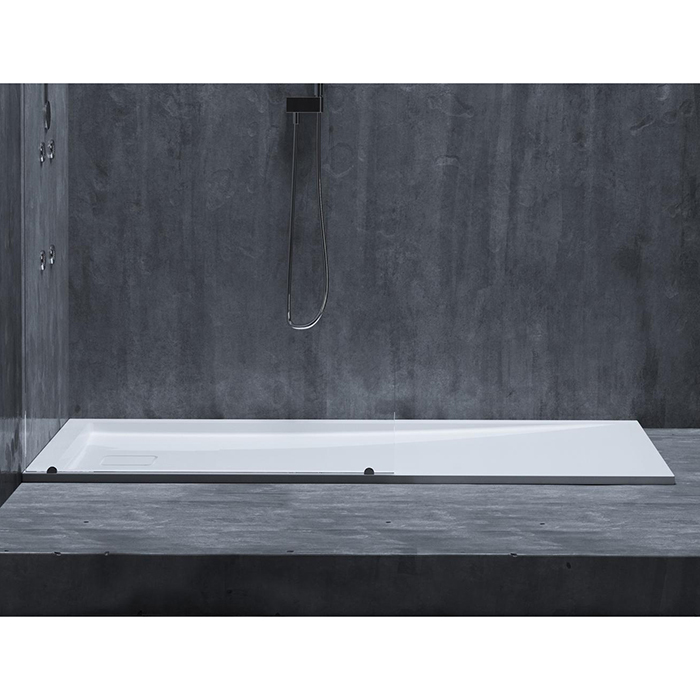 Salini Capri Поддон 150х80х8cм, с сифоном, S-Sense, цвет: белый глянцевый