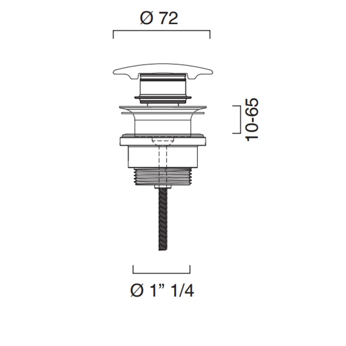 Catalano Заглушка сифона, цвет: черный матовый