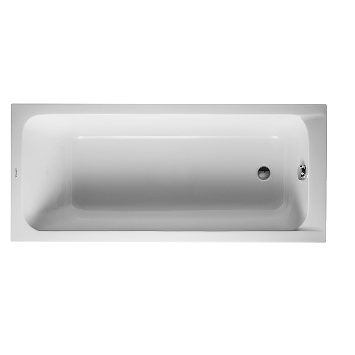 Duravit D-Code  Ванна акриловая 170х75x40см., встраиваемая, с 1 наклоном для спины, выпуск в зоне ног, цвет: белый